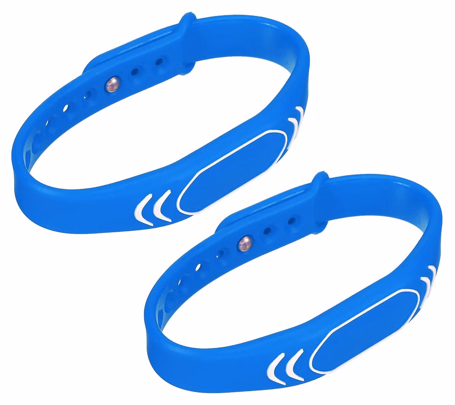 2 chiavi a scheda RFID-ID da 125 kHz, modello TK4100, contactless, colore blu