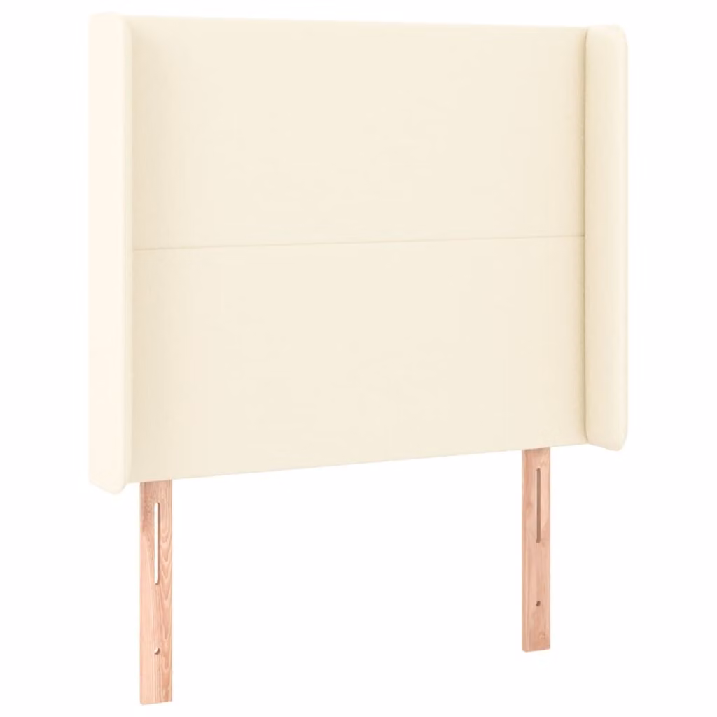 Testiera ad Orecchio Crema 83x16x118/128 cm in Pelle finta