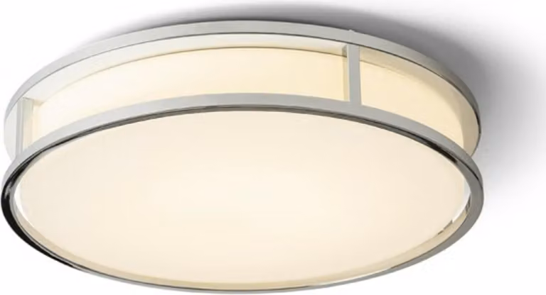 GRANDE LED 35 soffitto vetro opalino/cromo 230V LED 24W IP44 3000K