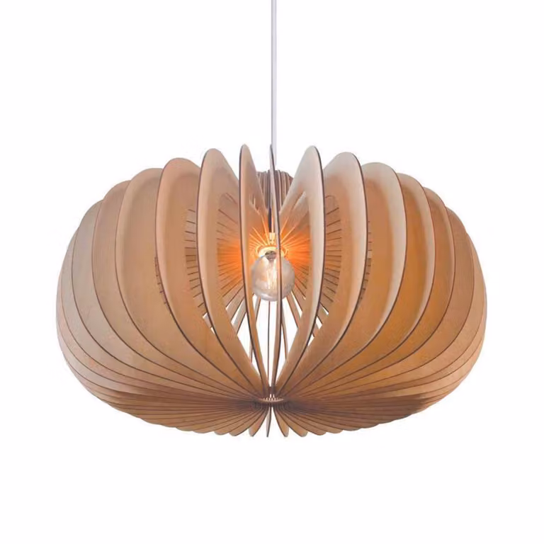 Nordlux Lampada a sospensione Hazo, dimmerabile, Soggiorno / Sala da pranzo, Legno, Scandinavo, Lampada a sospensione