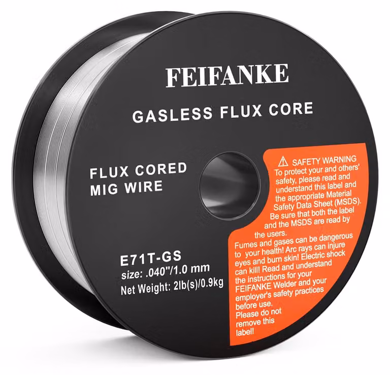 Filo di saldatura autoproteggente senza gas, 1,0 mm, 1 kg - filo di saldatura universale per saldatrici