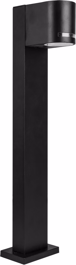 Lampada da terra per esterni Alluminio Vetro 50,3 cm di altezza IP54 Nero GU10 Lampada moderna per esterni