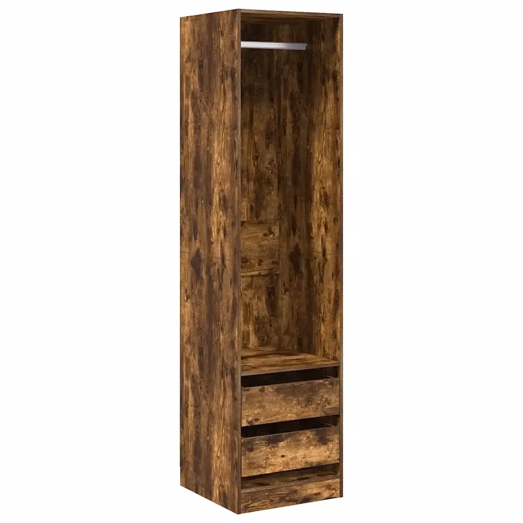 Armadio con cassetti e ripiani vidaXL in legno rovere marrone L/P/H: 50 x 50 x 200 cm – 2