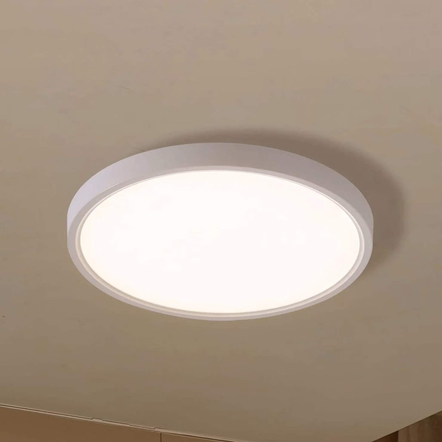 Plafoniera smart Deika Lindby, dimmerabile, Bianco / Opale, Soggiorno / Sala da pranzo, Plastica, Moderno