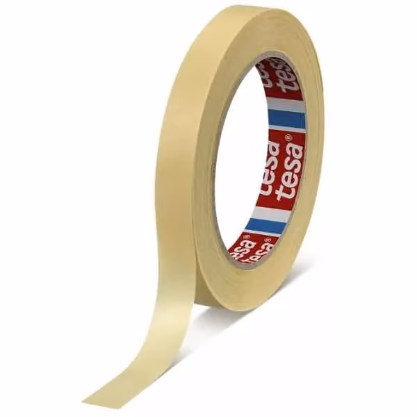 tesakrepp nastro adesivo per pittori per tutti gli usi Basic 4323, 50 m x 15 mm, giallastro
