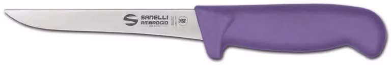 Coltello disosso stretto cm 14 viola linea Supra di Sanelli Ambrogio