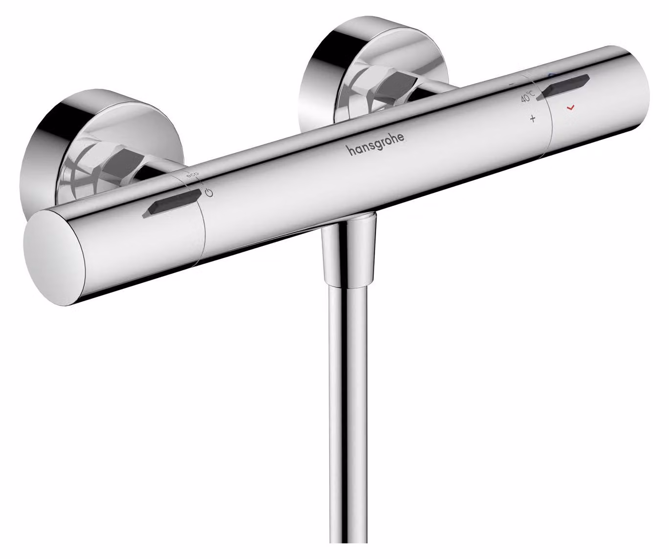 hansgrohe Ecostat Fine Thermostat de douche, apparent, 1 consommateur, 13324340, 13324340