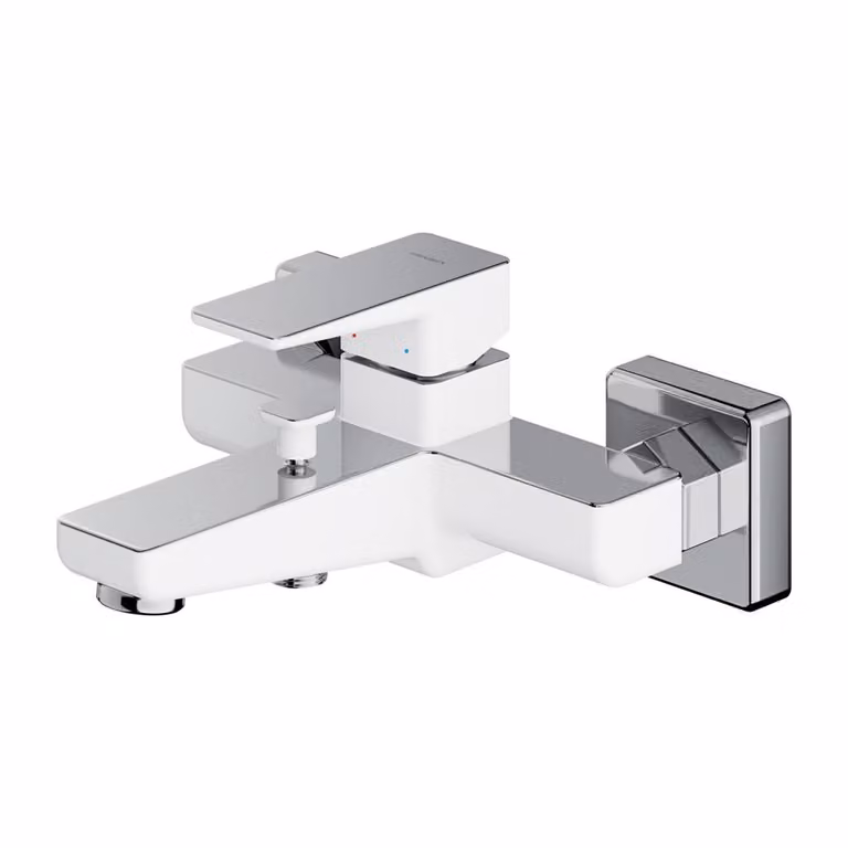 Omnires PARMA PM7430CRB Miscelatore per vasca, cromato-bianco