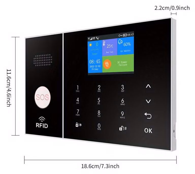 Sistema di allarme - Sistema di sicurezza - Protezione contro le intrusioni - Allarme intelligente - Sistema wireless - Connessione 4G Wi-Fi
