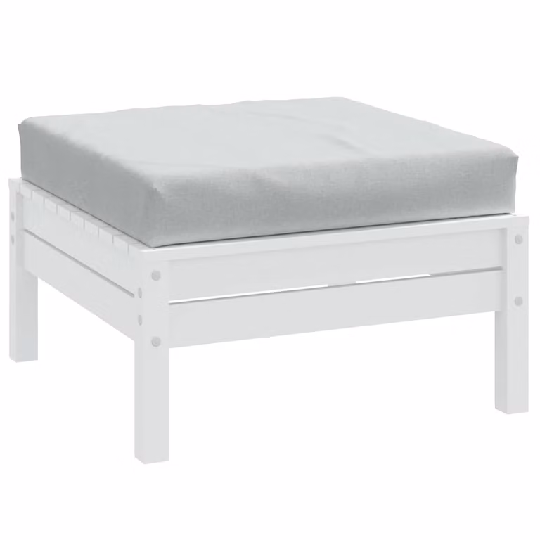 vidaXL Cuscino per Pallet Grigio in Tessuto con Imbottitura in Schiuma L/P/H: 60 x 60 x 9,5 cm