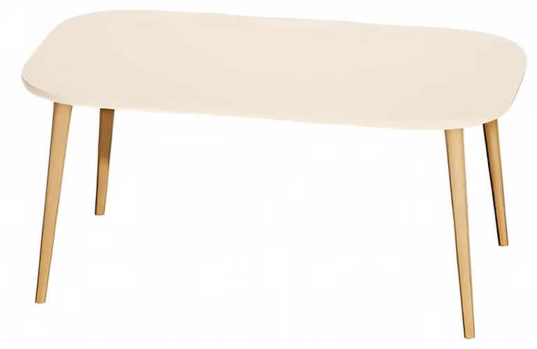 Moderner Couchtisch aus Holz in Beige
