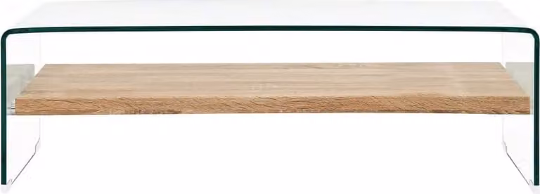 Tavolino da Caffè Trasparente 98x45x31 cm in Vetro Temperato