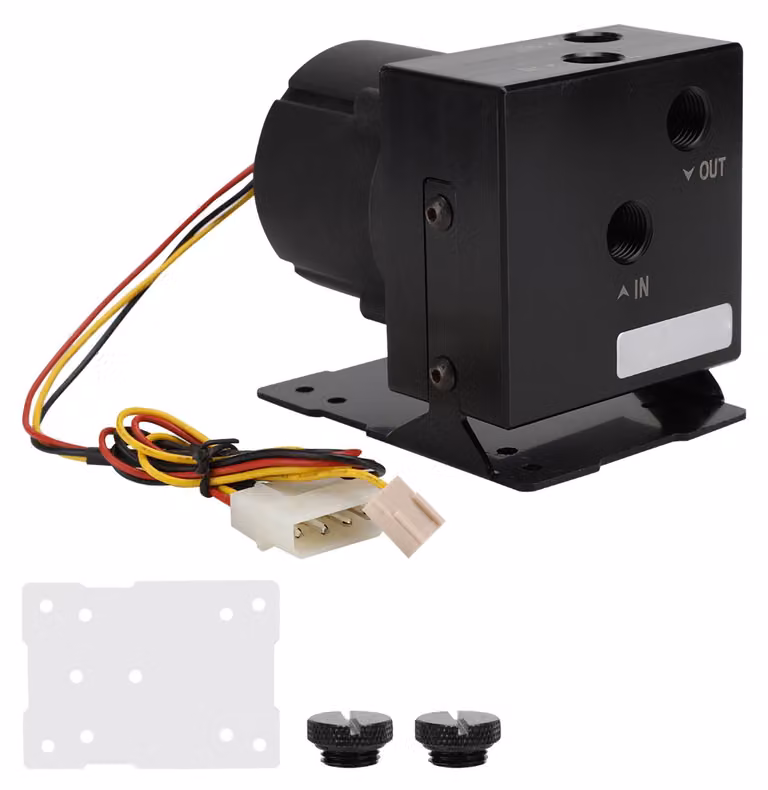 Raffreddatore per computer DC 12V 1,8A Pompa di raffreddamento ad acqua integrata con supporto per portata 1200L/H