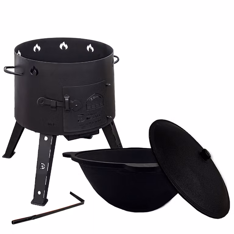 Ushak con Kazan 16 L Set Kazan in ghisa