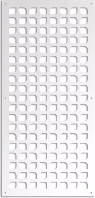 COOKING - Pannello in PVC traforato - Parasole Colore: bianco, Misura: 98x198 cm
