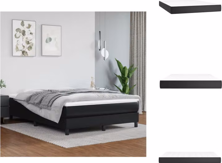 vidaXL Materasso a molle insacchettate nero 140x200x20 cm in Pelle finta - Materassi