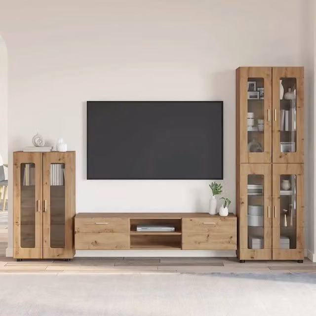 Set mobile TV FLORIN 3 pz Rovere artigianale 3397963