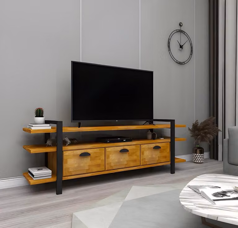 Designer Wohnzimmer Möbel Moderner TV-Ständer Luxuriöses Holz Sideboard