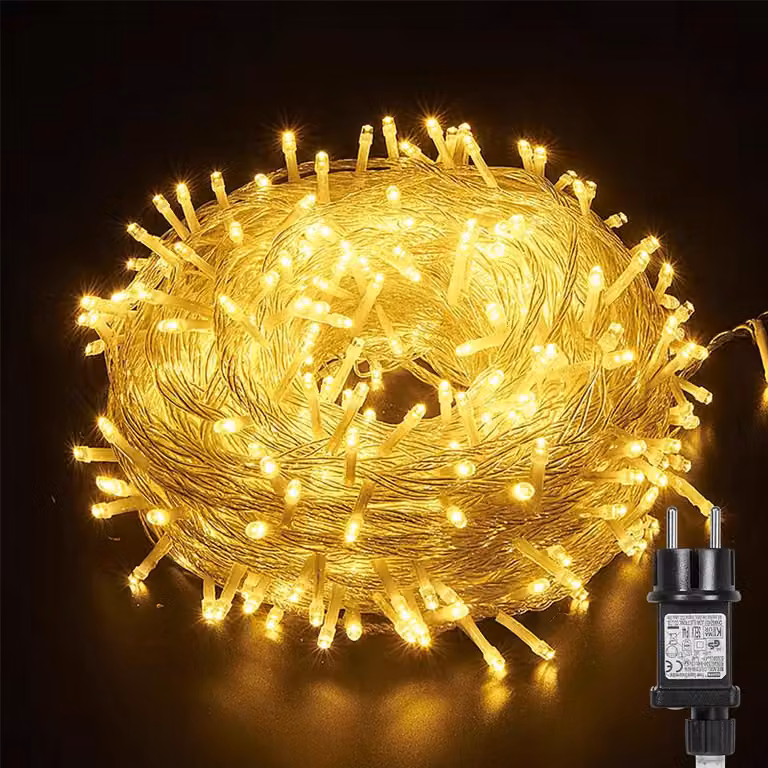 100m 800 LED Fairy Lights 8 modalità di luce impermeabile Fairy Lights Indoor Garden Party Natale Halloween Wedding Decorazione, bianco caldo