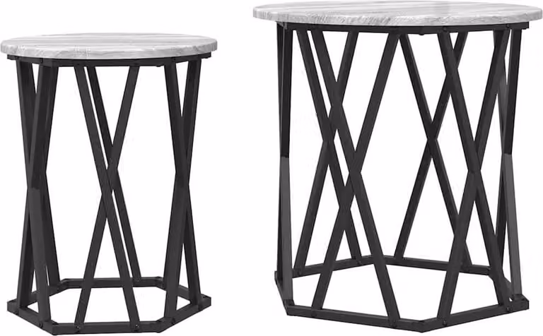 Tavolino da salotto 2 pcs Grigio Sonoma