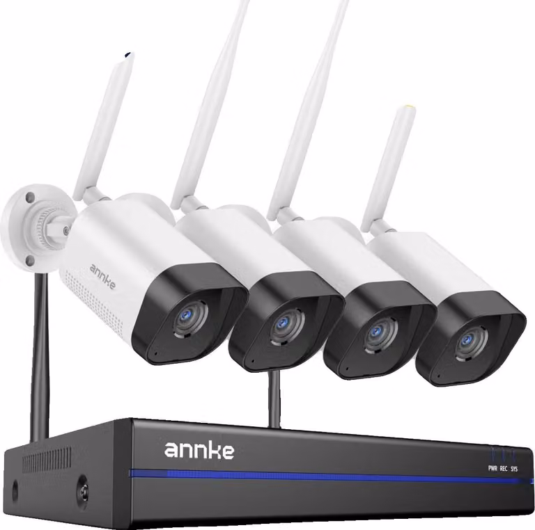 Sistema CCTV senza fili, risoluzione 1080P, capacità di visione notturna, telecamera 4pcs, 4T