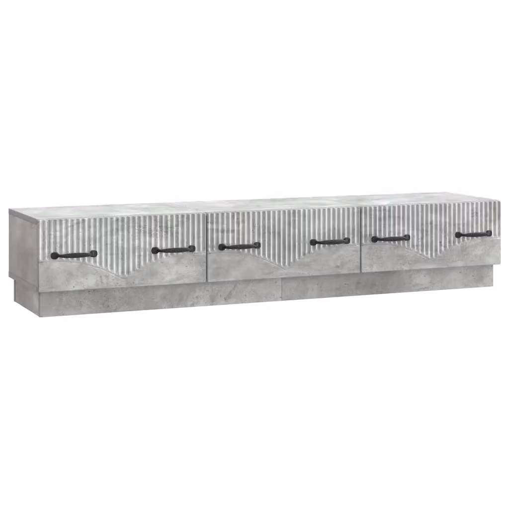 Mobile TV moderno DESIGN IN con cassetto in legno, colore Grigio Cemento, L 147 cm x P 34,5 cm x H 27 cm – 2