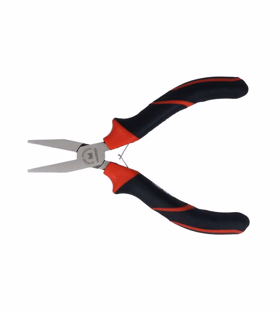 Pinza per elettronica becchi piatti dritti 125 mm