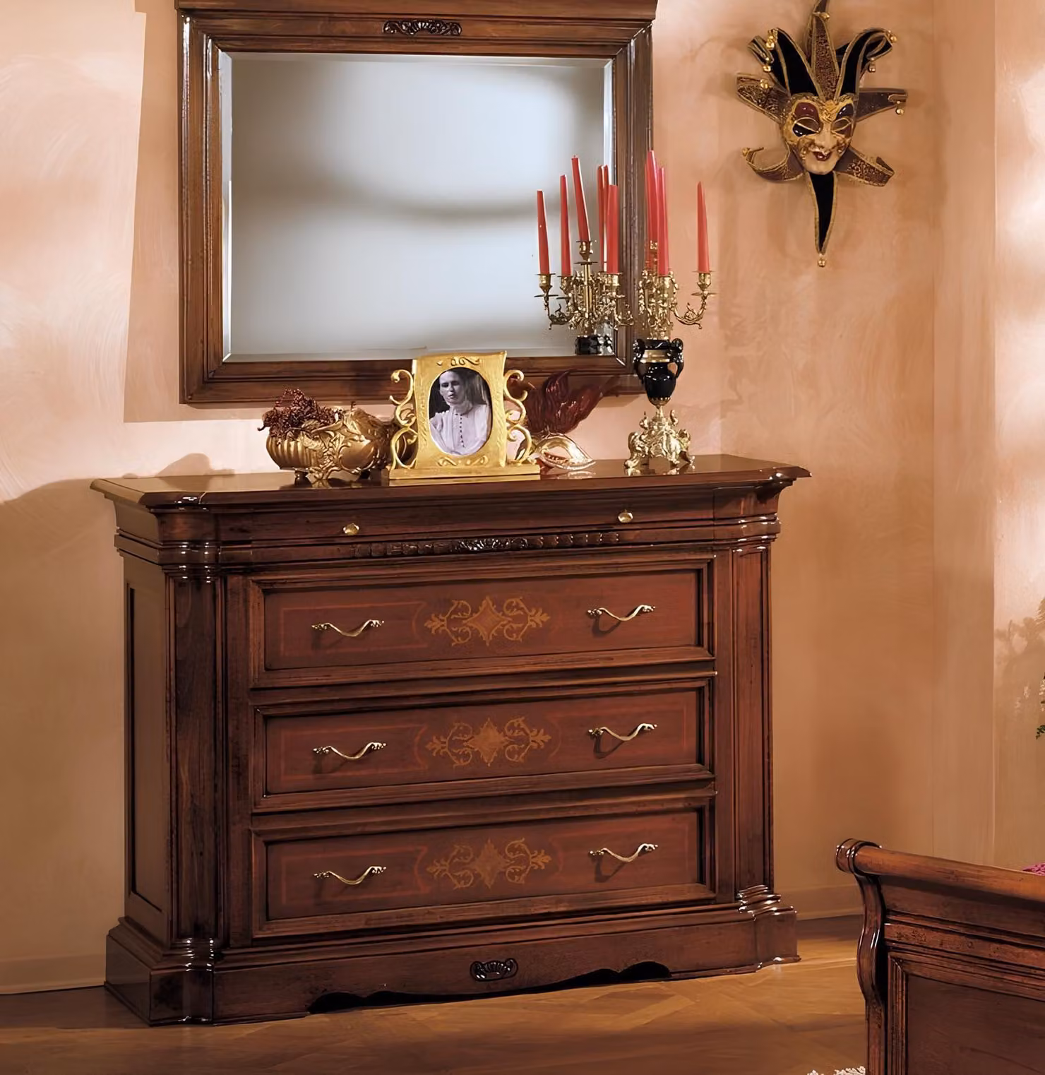Sideboard Anrichte Kommode 4 Schubladen holz Schubladenschrank Anrichte Kommoden