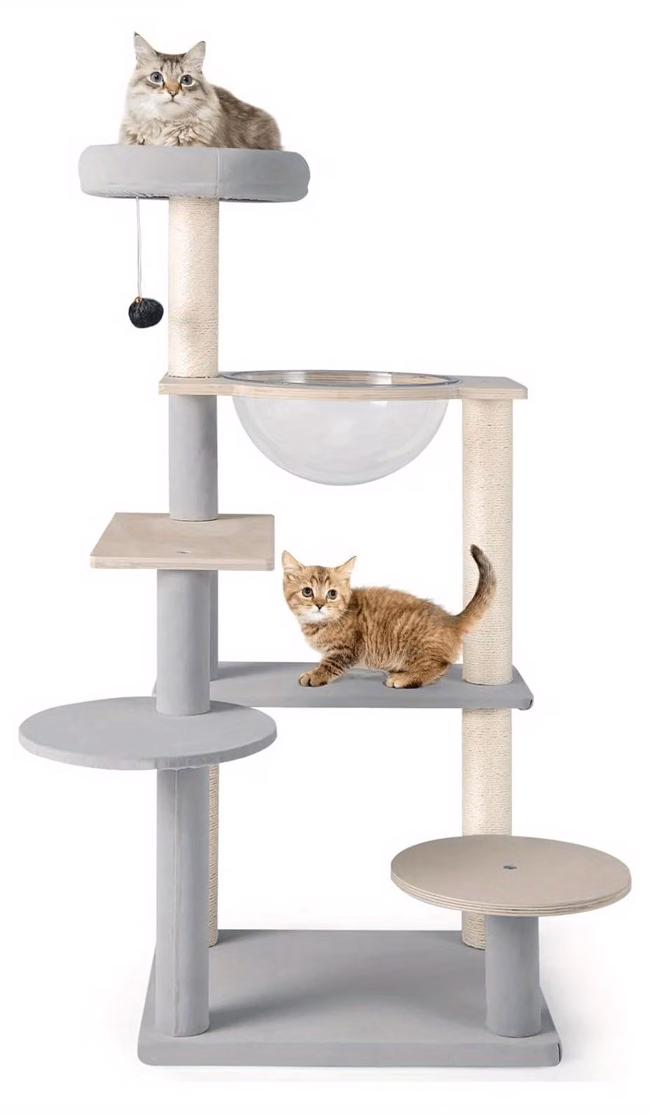 Albero per gatti con palo per arrampicata - Albero per gatti - Mobile per gatti - Palo per arrampicata - Albero per gatti - Altezza: 113 cm