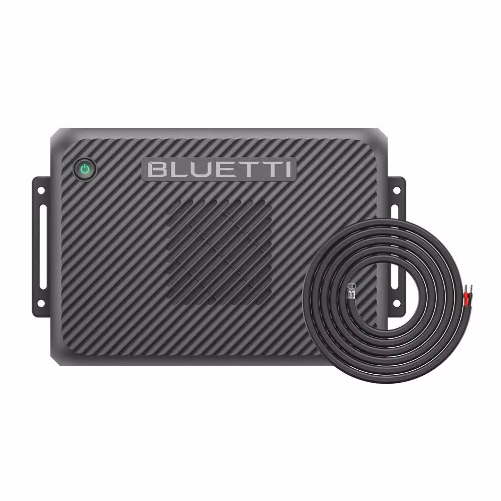 BLUETTI Charger 2, caricabatterie da 1200 W (auto + solare), ricarica in auto 13 volte più veloce per stazioni di alimentazione portatili, avviamento di emergenza per viaggi su strada e camper