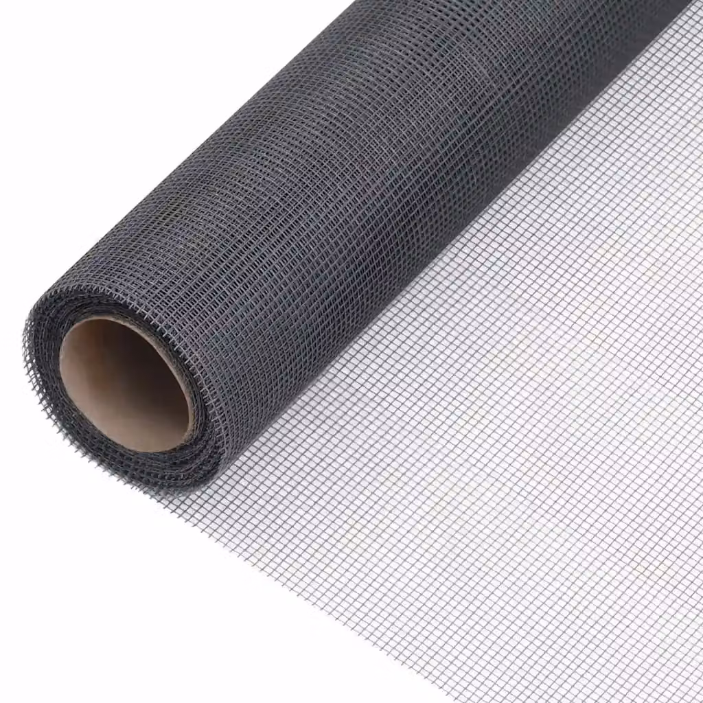 Zanzariera in fibra di vetro vidaXL Grigia L: 1000 cm, H: 112 cm