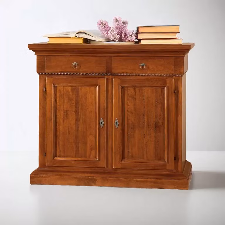 Credenza in legno noce stile arte povera Mobili 2G L/P/H: 135 x 50 x 111 cm