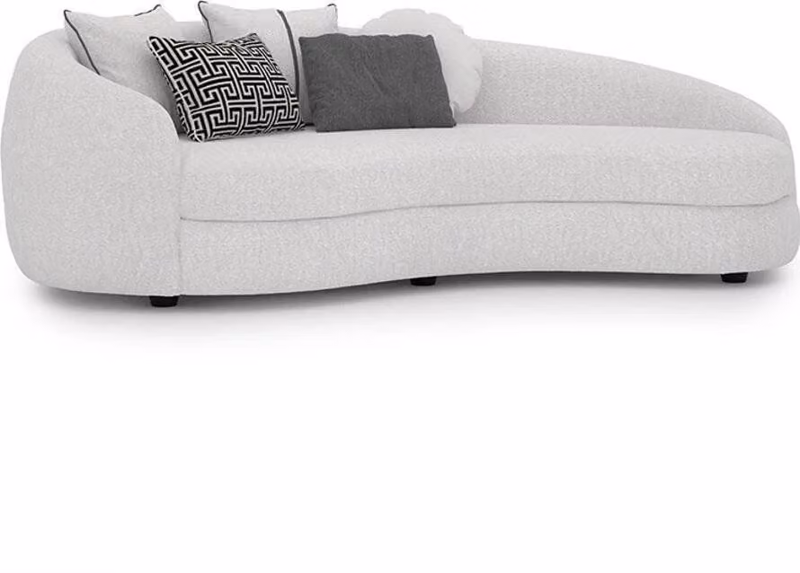 Luxus Weiß Dreisitzer Sofa Modern Polstermöbel Couch Textil Designer Einrichtung