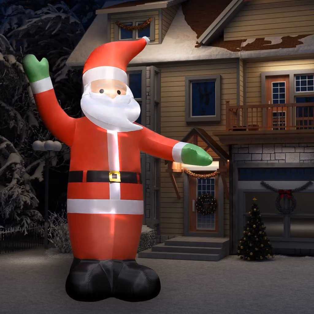 The Living Store Babbo Natale gonfiabile con LED Decorazione natalizia IP44 4,5 m