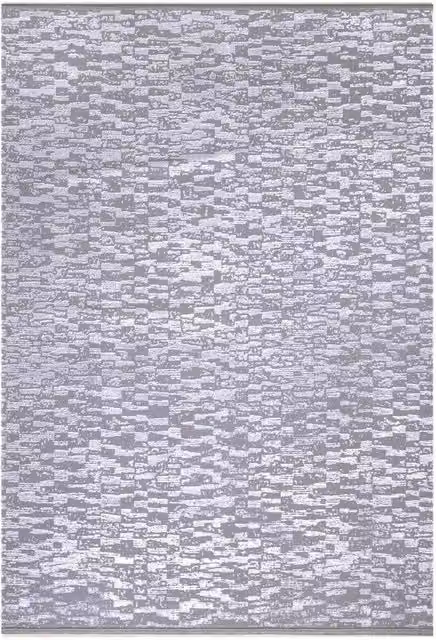 Tappeto antiscivolo Angel con superficie lucida e design astratto moderno, colore tortora, L: 160 cm x P: 230 cm