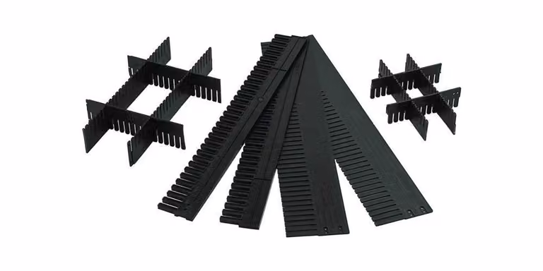 LA-KA-PE 10x divisori per contenitori da trasporto impilabili altezza 60 mm - TRK 60/5