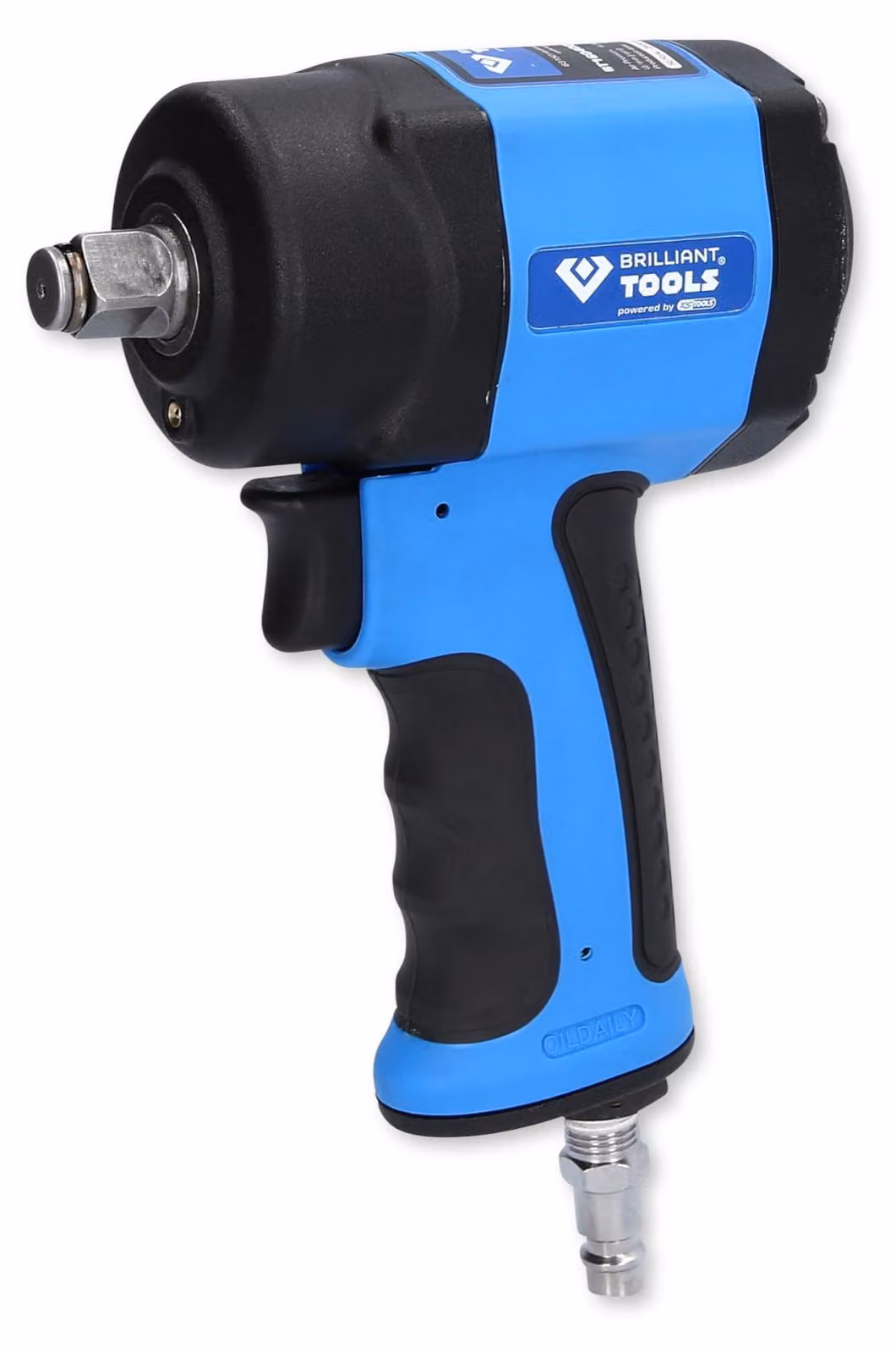 BRILLIANT TOOLS 1/2" mini avvitatore ad impulsi ad aria compressa 1.240 Nm - BT160400