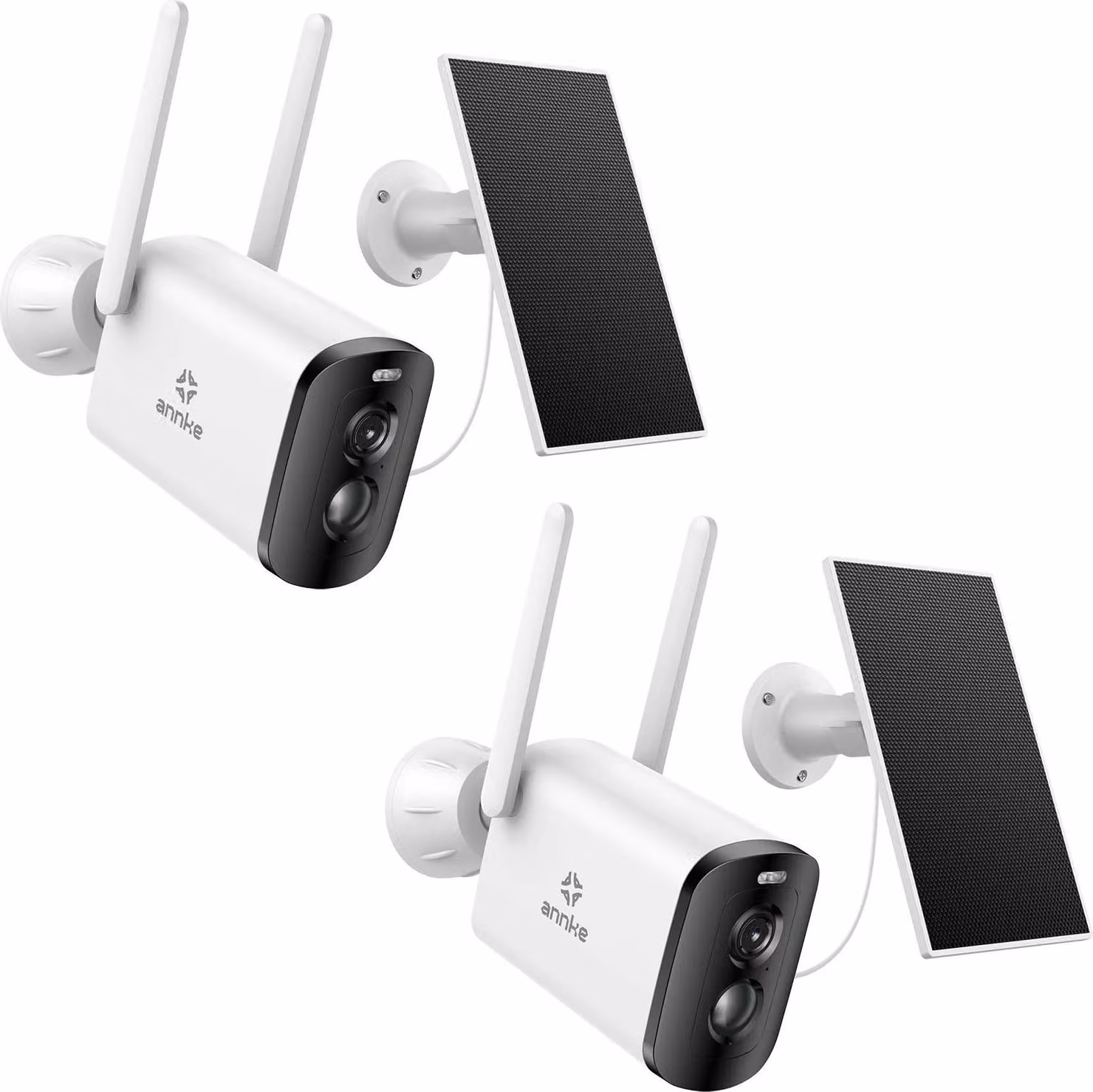 Telecamera di sicurezza, risoluzione 4MP, connessione wireless, 5200 mAh I81BL 2PCS