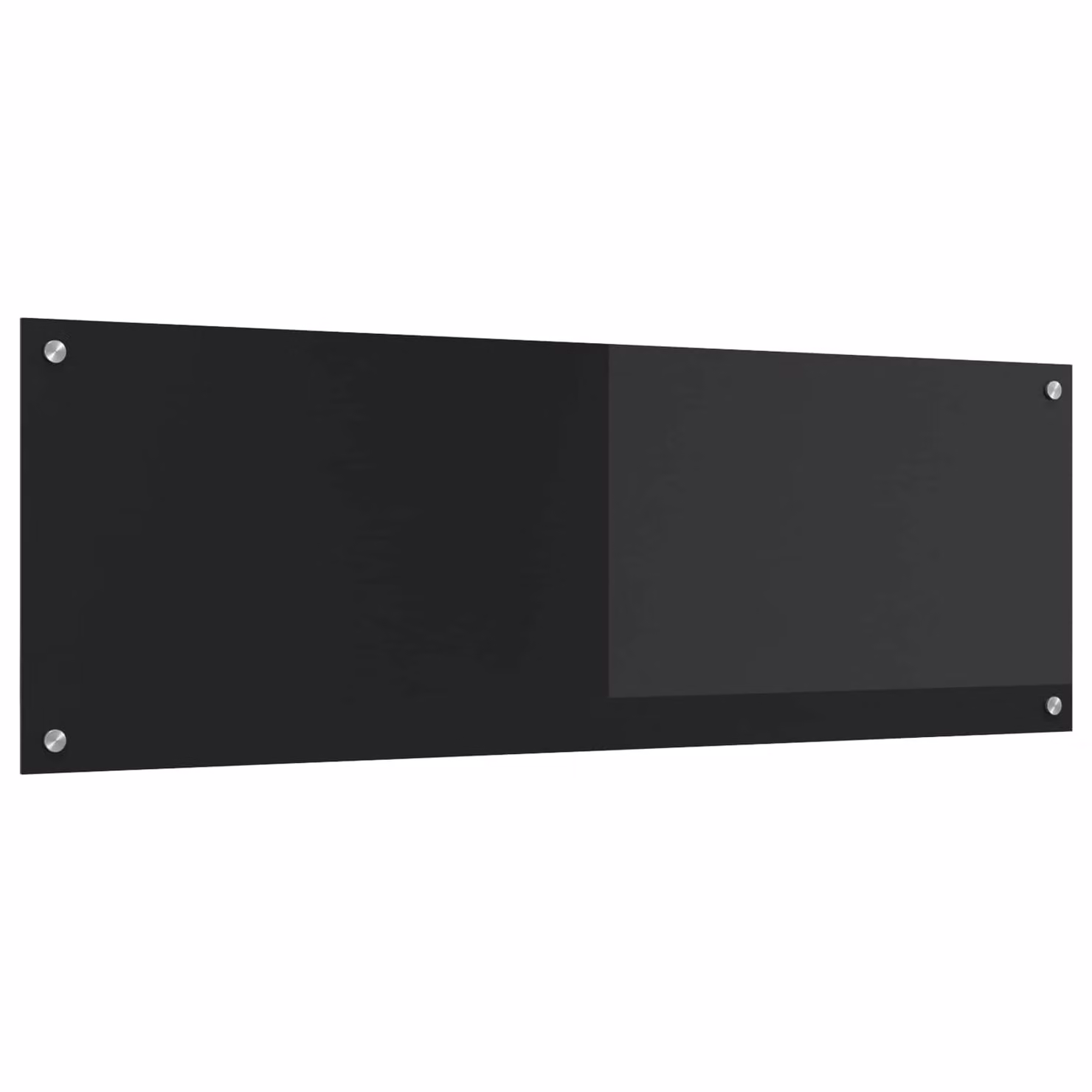 Schienale da cucina vidaXL in vetro temperato Nero L: 120 cm, H: 40 cm