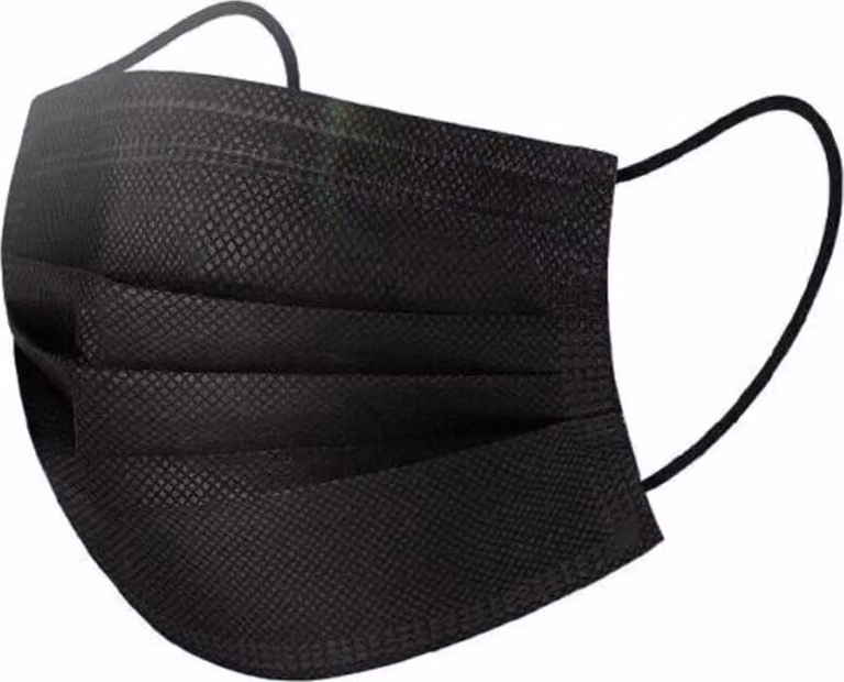 200x maschera protettiva maschera facciale maschera monouso maschera facciale a 3 strati in tessuto non tessuto nero
