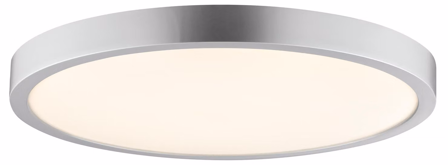Plafoniera LED brillante Jade Ø 37,5 x 3,1 cm bianco caldo-bianco freddo argento