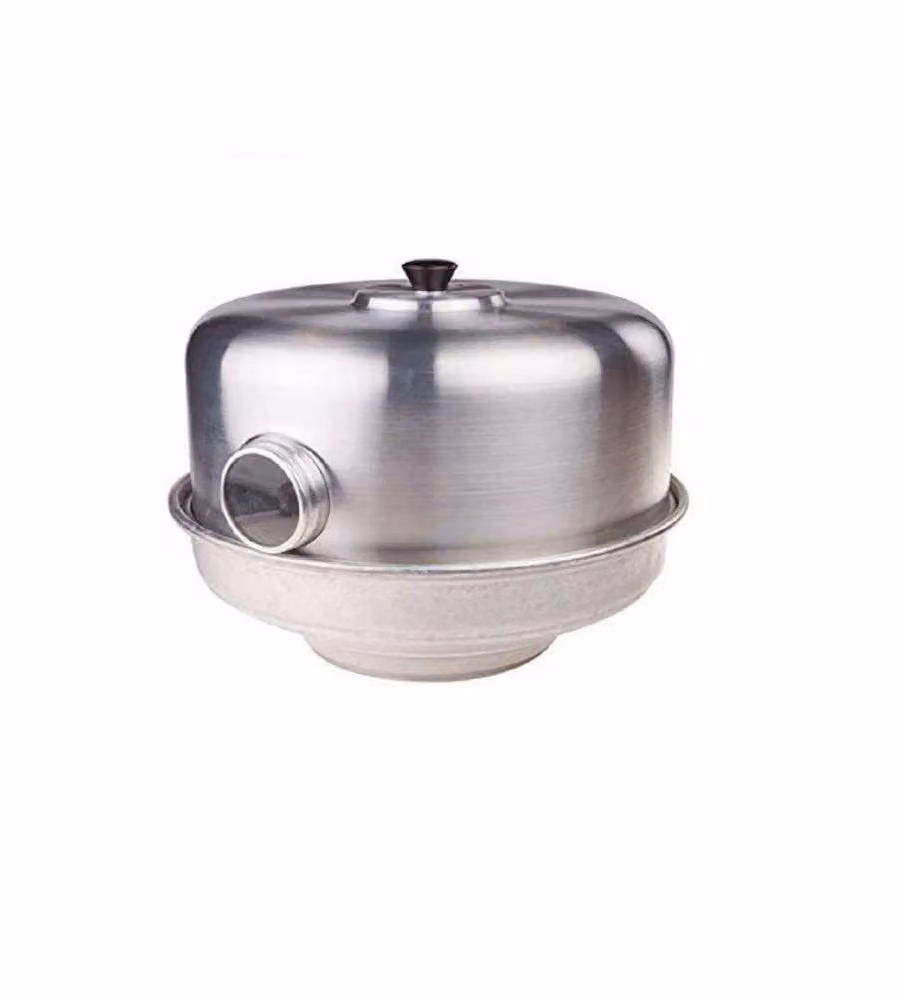 Fornetto professionale Agnelli in alluminio con occhio e spargifiamma Silver diametro 35 cm – 2