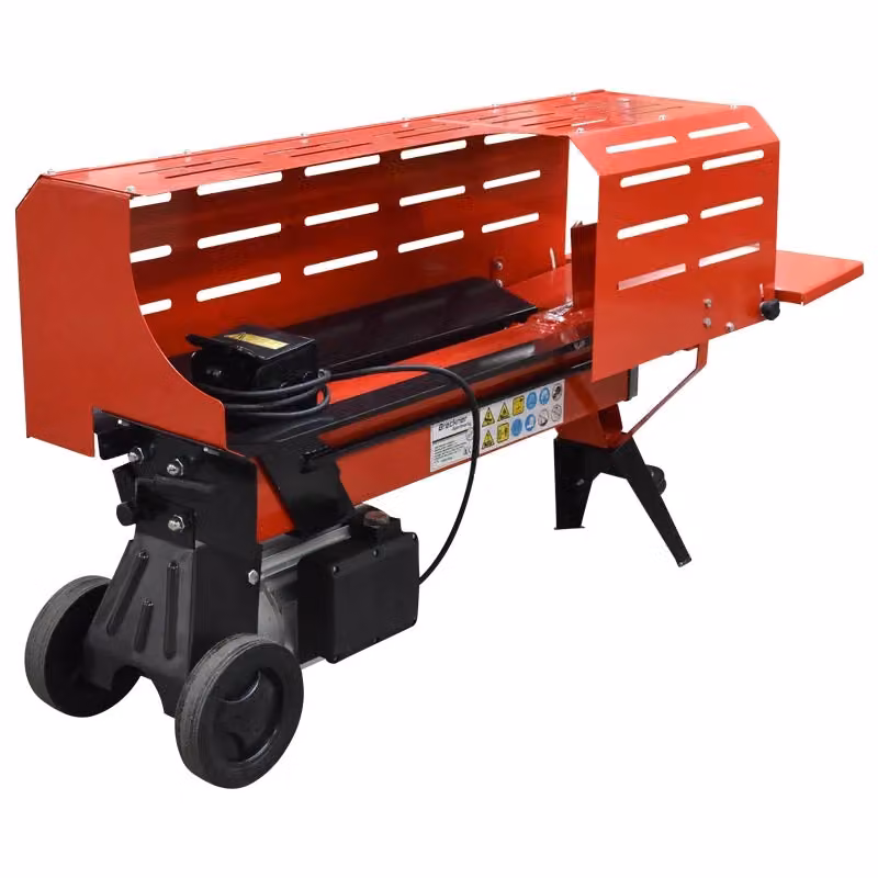 Spaccalegna orizzontale Breckner Germany con protezione 7T 230V 2,2kW in metallo nero e rosso – 2