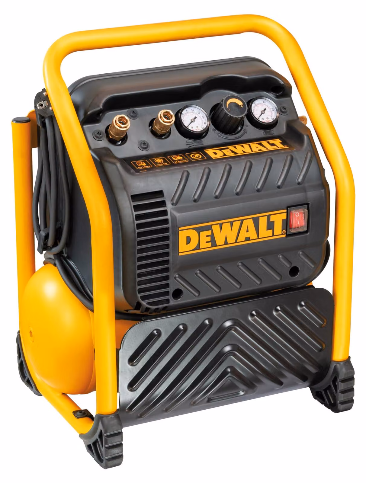 Compressore d'aria portatile elettrico DEWALT DPC10QTC, compatto, con serbatoio da 10 litri