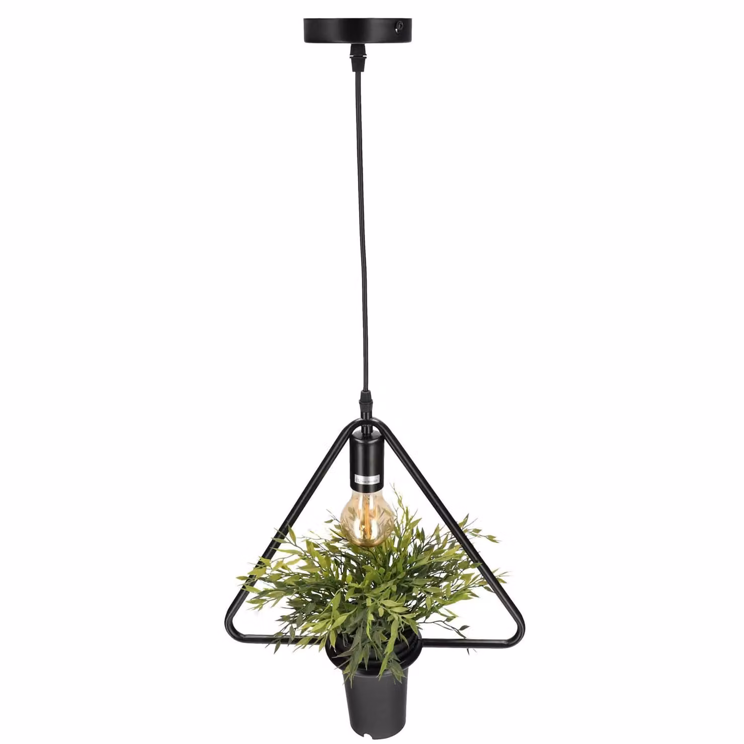MEA Lampada a sospensione Triangle, geometrica, triangolo IP20, E27, EDO777545 EDO