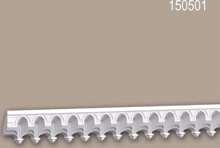 Profhome 150501 Modanatura d'angolo Modanatura del soffitto Modanatura decorativa Orientale 2,02 m