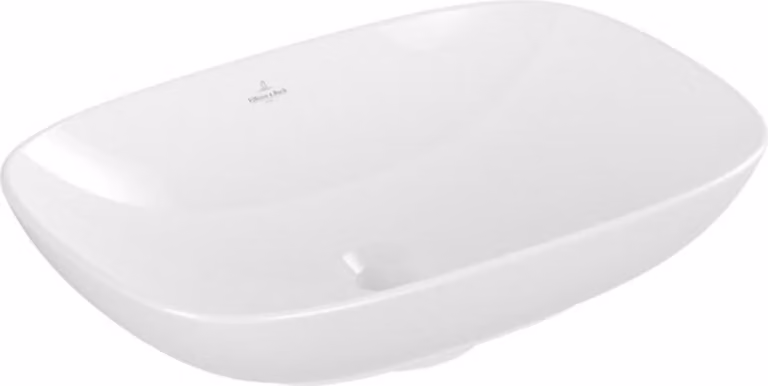 Villeroy & Boch Loop&Friends - Lavabo da appoggio, 560x380 mm, senza sfioratore, bianco alpino 4A490101