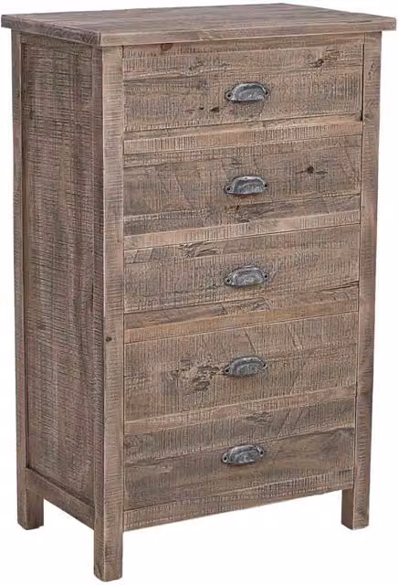 Cassettiera in legno marrone 65x40x103,5h cm