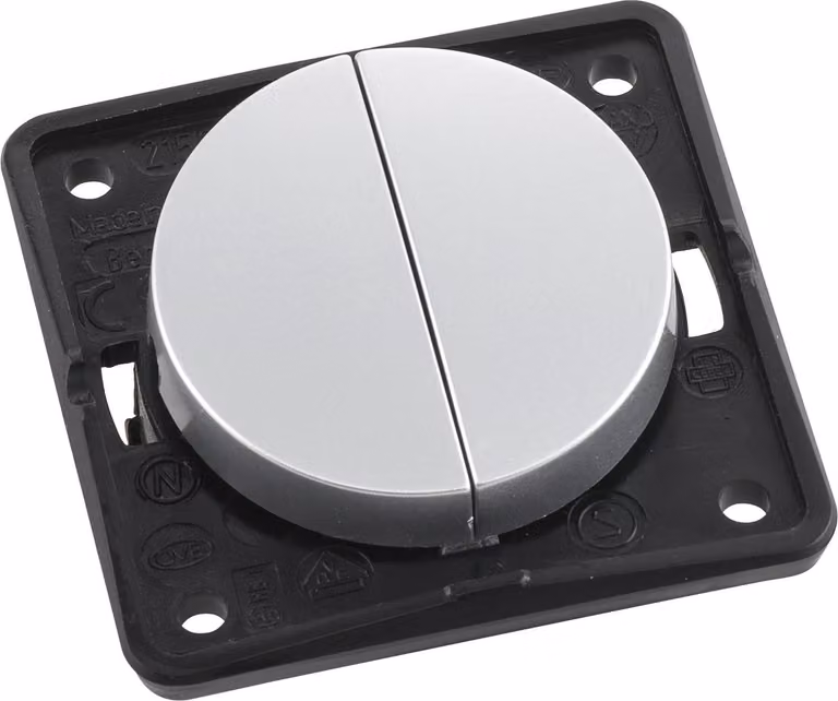 Berker 936552568 Interruttore a bilanciere cromato, laccato opaco Integro Flow/Pure