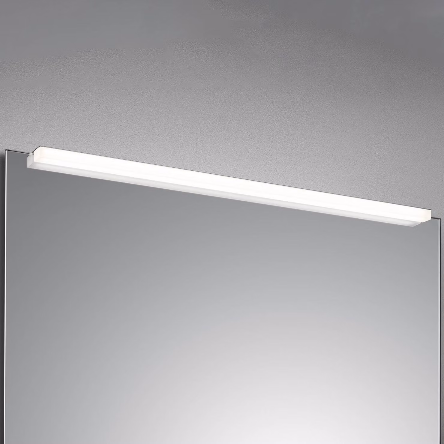 Helestra Luce per specchio a LED di Onta, 90 cm Onta, Bianco / Opale, Bagno, Plastica, Moderno